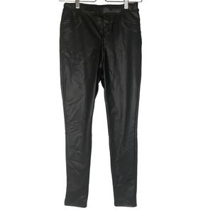 White Birch Faux Leather Leggings Size Medium